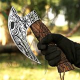 Custom Gift Hand Forged High Carbon Steel Pizza Axe - Majestic Blades