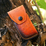 Handmade Damascus Pocket Folding Knife With Handle Of Pakka Wood - Tracker Knife 7.5 at best price in USA - majesticblades.com