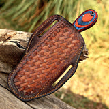 Handmade Damascus D2 Steel Bull Cutter Knife 8 Inch With Handle Of Pakka Wood at best price in United State Of America - majesticblades.com