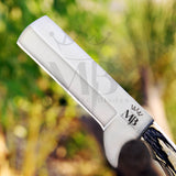 Majestic Handmade Damascus D2 Steel Bull Cutter Knife 8 Inch With Handle Of Pakka Wood at best price in United State - majetsicblades.com