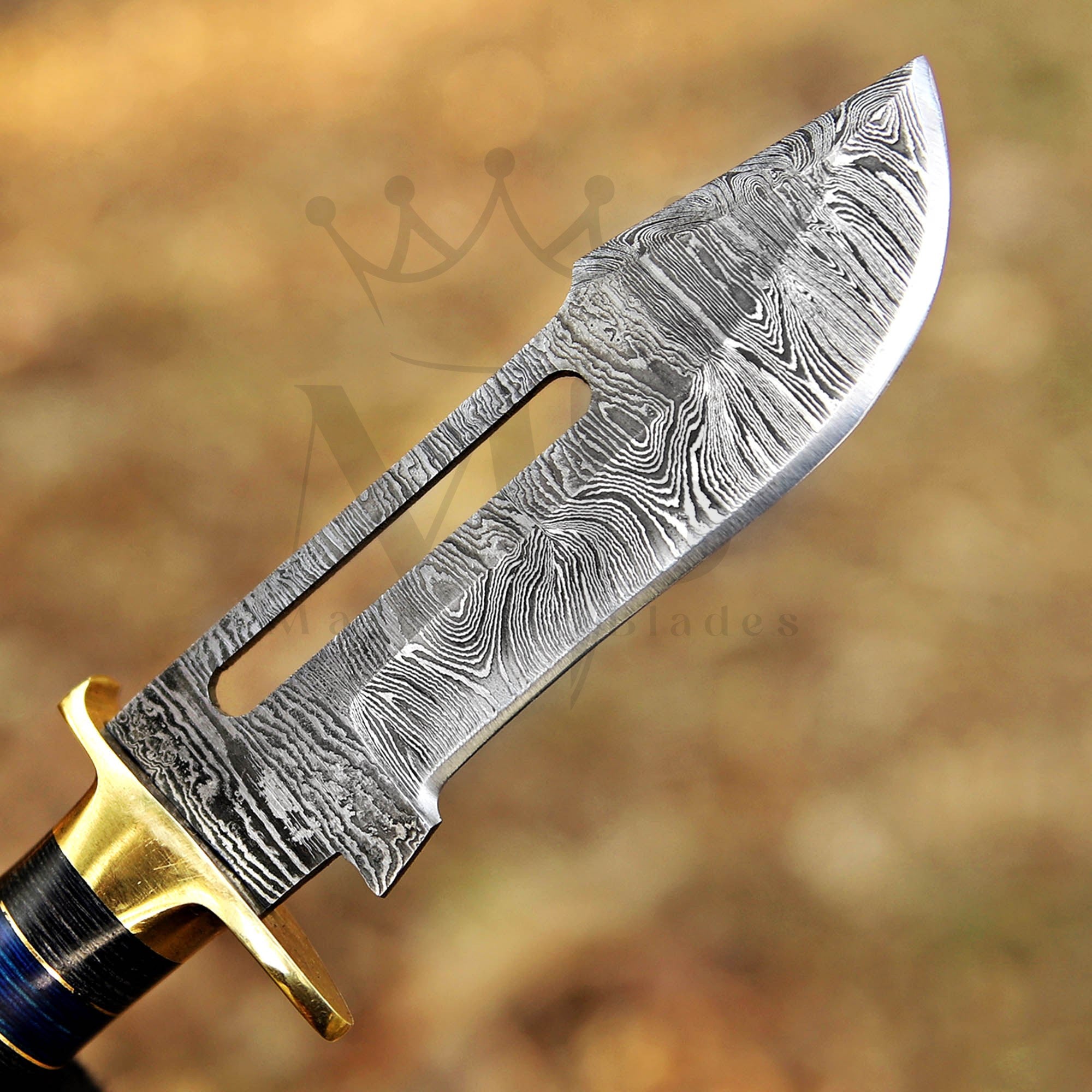 Handmade Damascus Skinner Knife Stag Horn Handle - 8 Inch at best price in USA - majesticblades.com