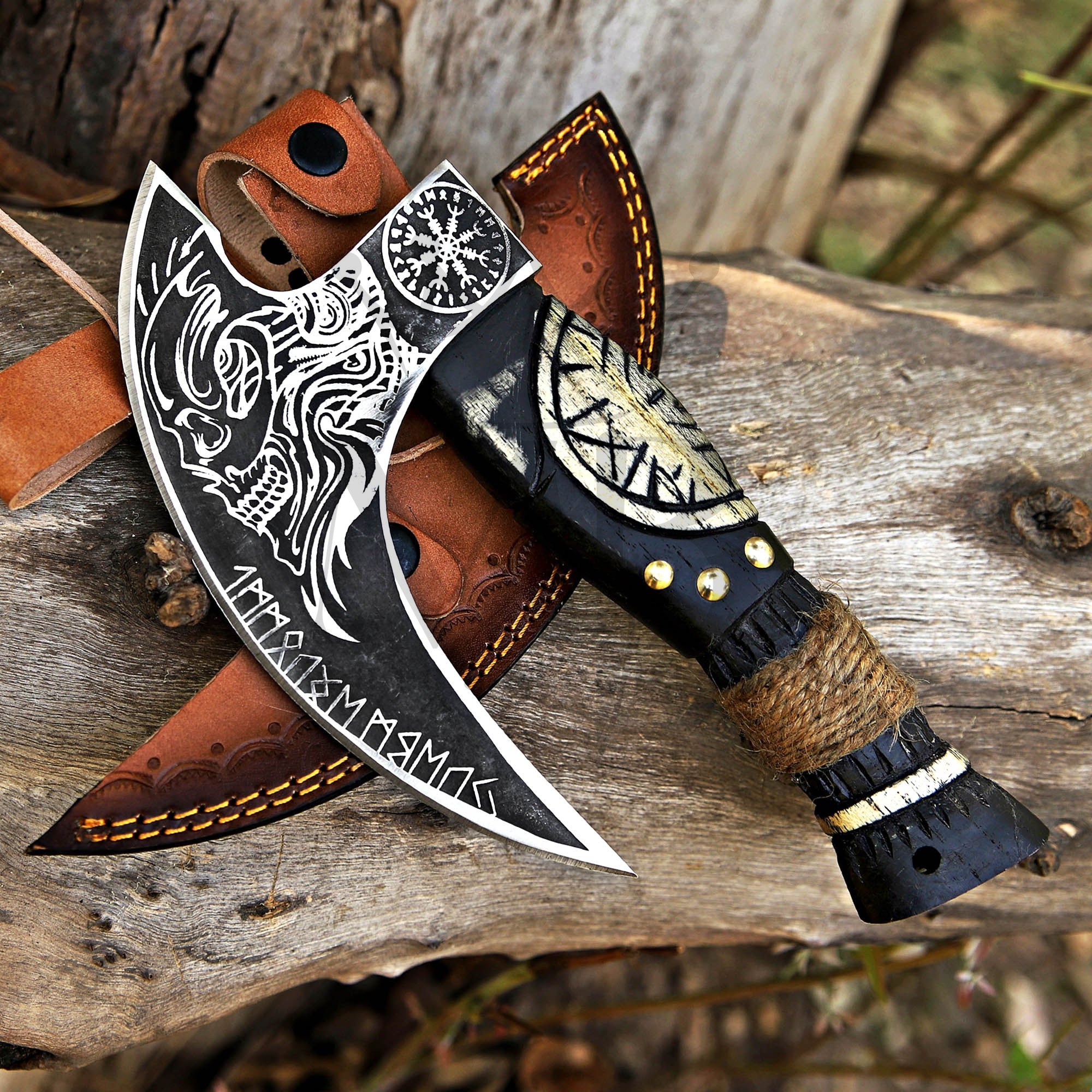 Rustic Handcrafted Pizza Axe Cutter