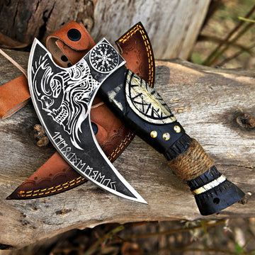 Rustic Handcrafted Pizza Axe Cutter