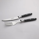 Steak Knife and Fork Set with American Acrylic Handle