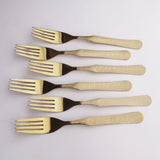Majestic Blades Stainless Steel 16 Pcs PVD Coating Gold Plated Cutlery Gift Box Set - Versace Design