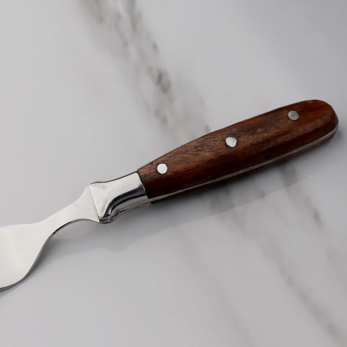 Majestic Blades Steak Knife and Fork Set in Natural Wooden Handle with Serrated Blade USA 